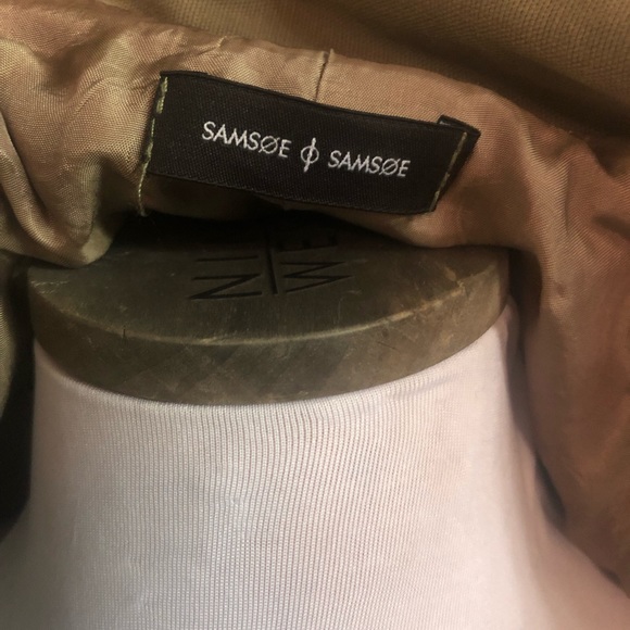 Samsoe Samsoe green utility trench belted jacket - Picture 7 of 7